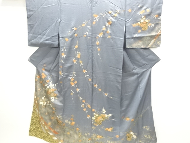 JAPANESE KIMONO / HOMONGI / FLOWER BASKET